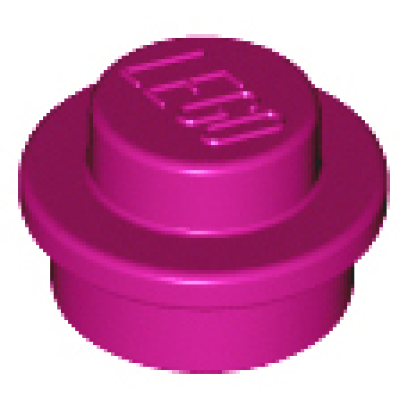 Plaat, Rond 1x1 Magenta